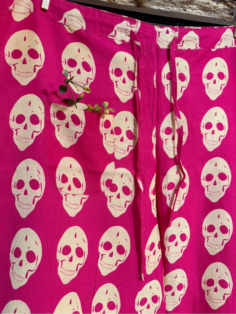NWT Raj Pink Skull Print Sleep Pants - Picture 2 of 8